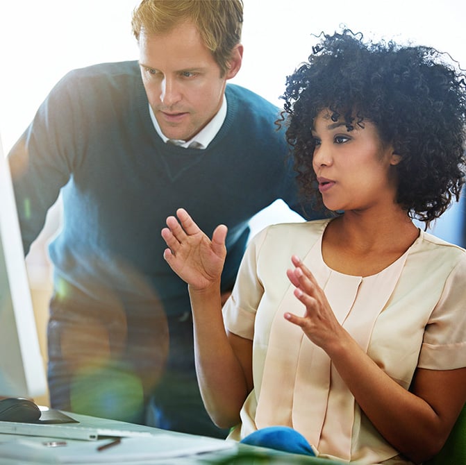 discussing-work-on-computer